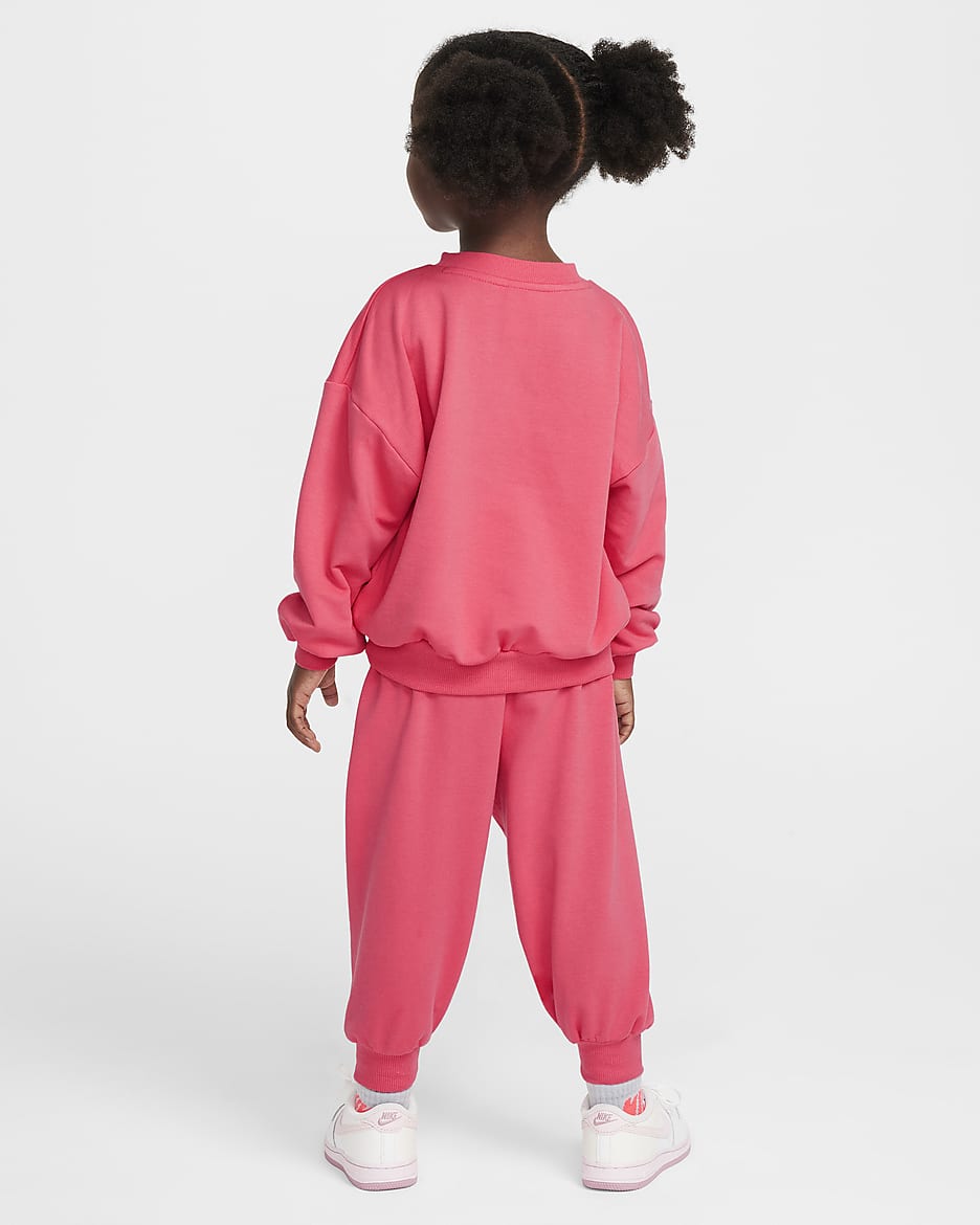 Nike Everyone From Day One Toddler 2-Piece Crew Set - Aster Pink