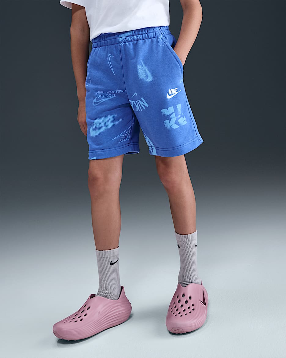 Nike Sportswear Club Big Kids' French Terry Shorts
