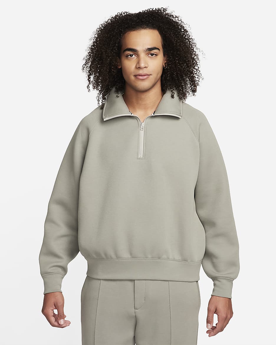 Nike Tech Fleece Re-imagined Men's 1/2-Zip Top - Dark Stucco