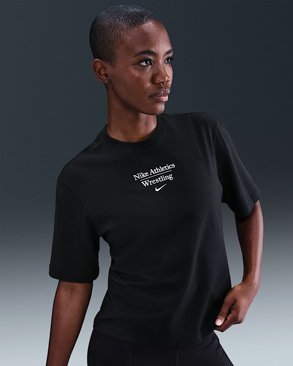 Nike Wrestling Women's Boxy T-Shirt - Black