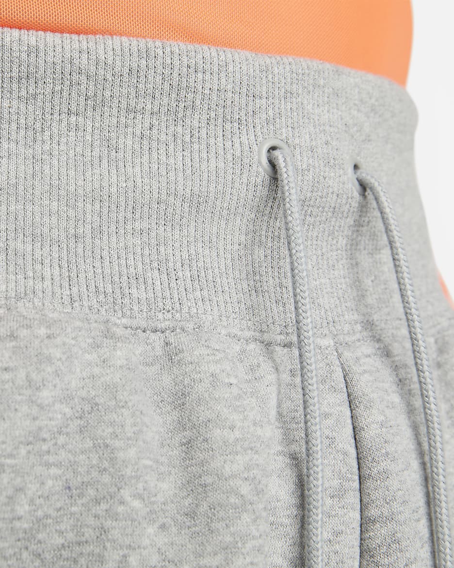 Nike Sportswear Phoenix Fleece Shorts mit lockerer Passform und hohem Taillenbund für Damen - Dark Grey Heather/Sail