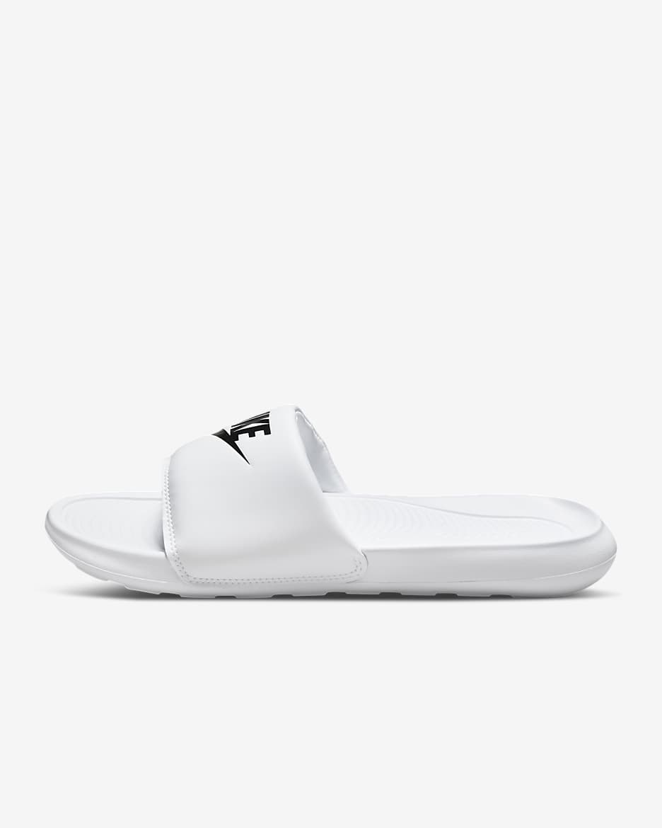 Nike Victori One Slippers voor dames - Wit/Wit/Zwart