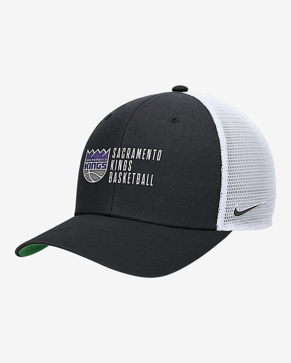 Sacramento Kings 2024/25 Rise Icon Edition Nike NBA Trucker Cap - Black