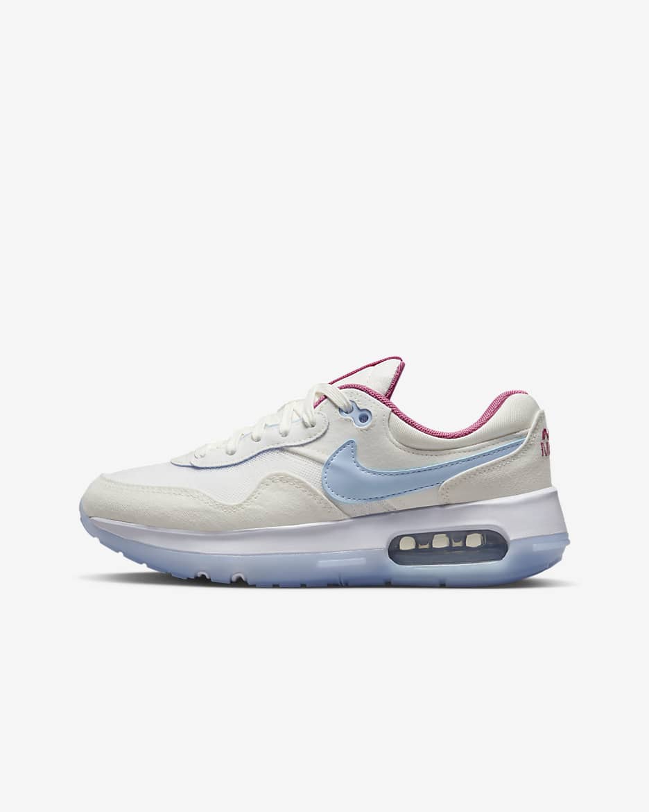 Nike Air Max Motif-sko til større børn - Summit White/Cosmic Fuchsia/hvid/Cobalt Bliss