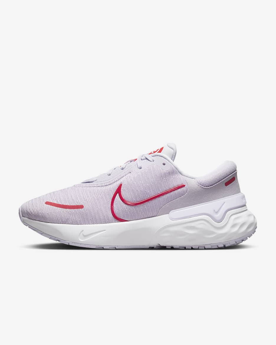 Nike Renew Run 4 Women's Road Running Shoes - Barely Grape/Doll/Summit White/Light Crimson