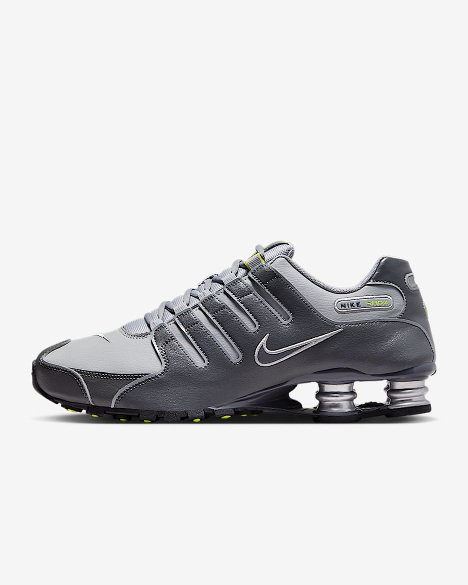 Nike Shox NZ Herenschoen - Dark Grey/Wolf Grey/Volt/Dark Grey