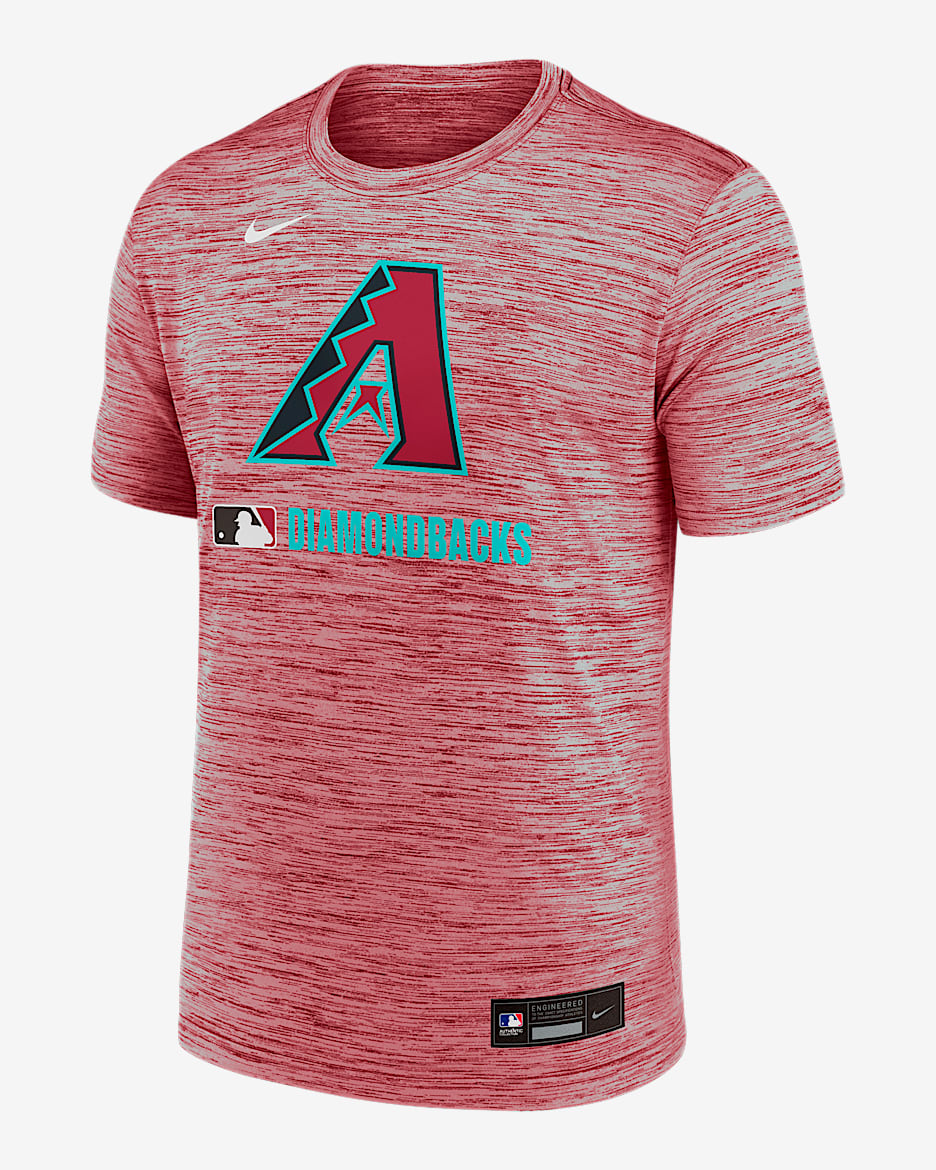 Playera Nike Dri-FIT de la MLB para hombre Arizona Diamondbacks Authentic Collection Velocity - Castaña