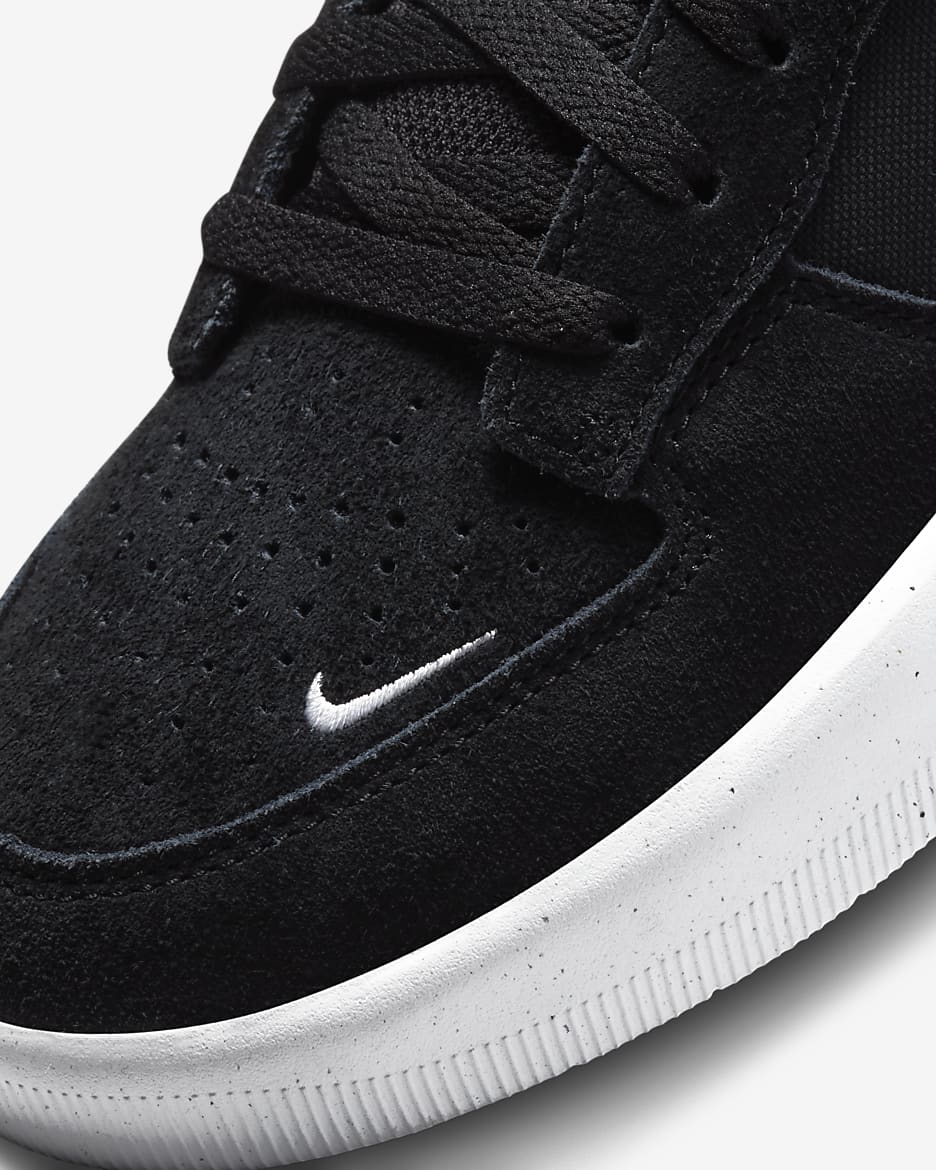 Nike SB Force 58 Skate Shoe - Black/Black/White