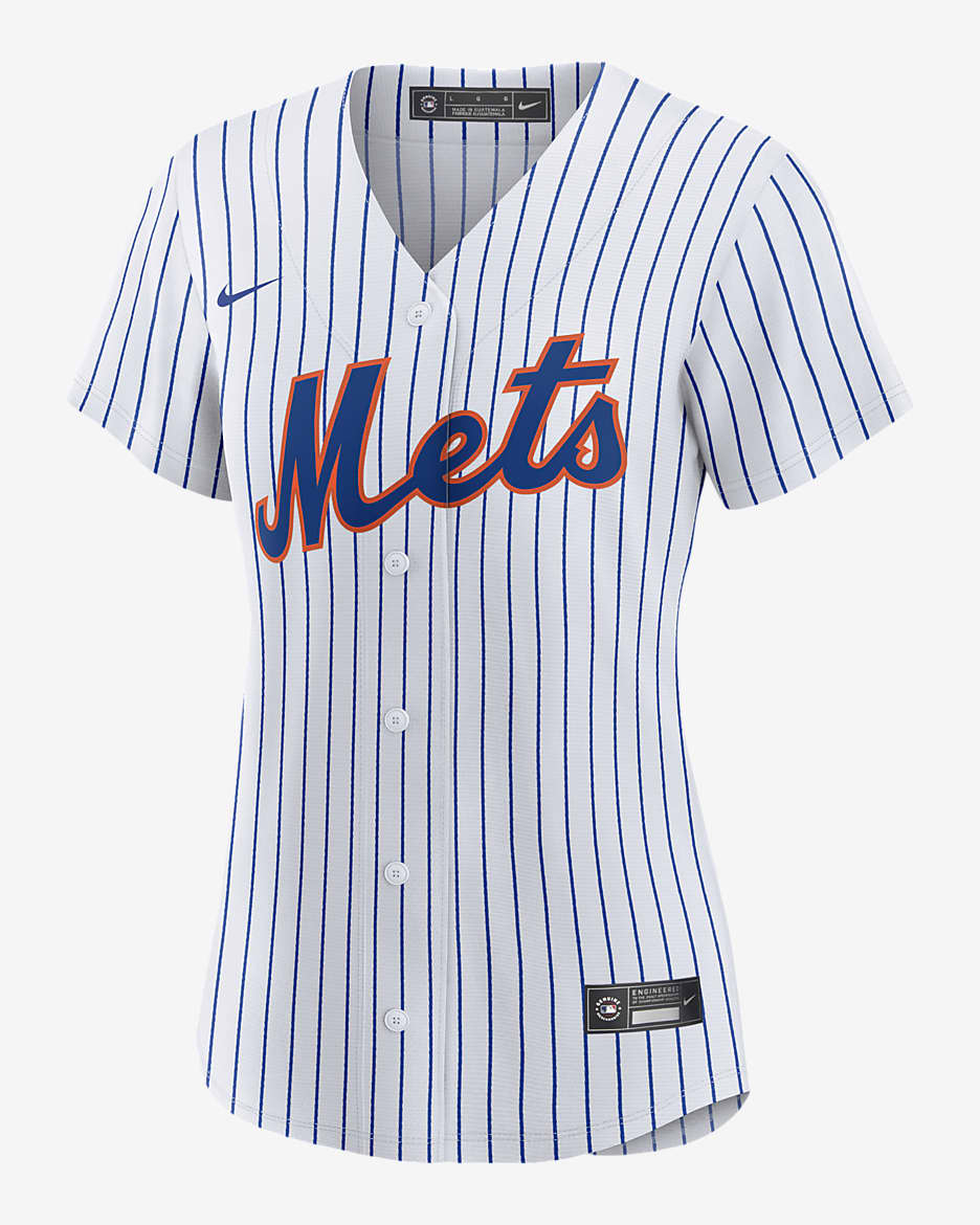 MLB New York Mets (Javier Baez) Women's Replica Baseball Jersey - White