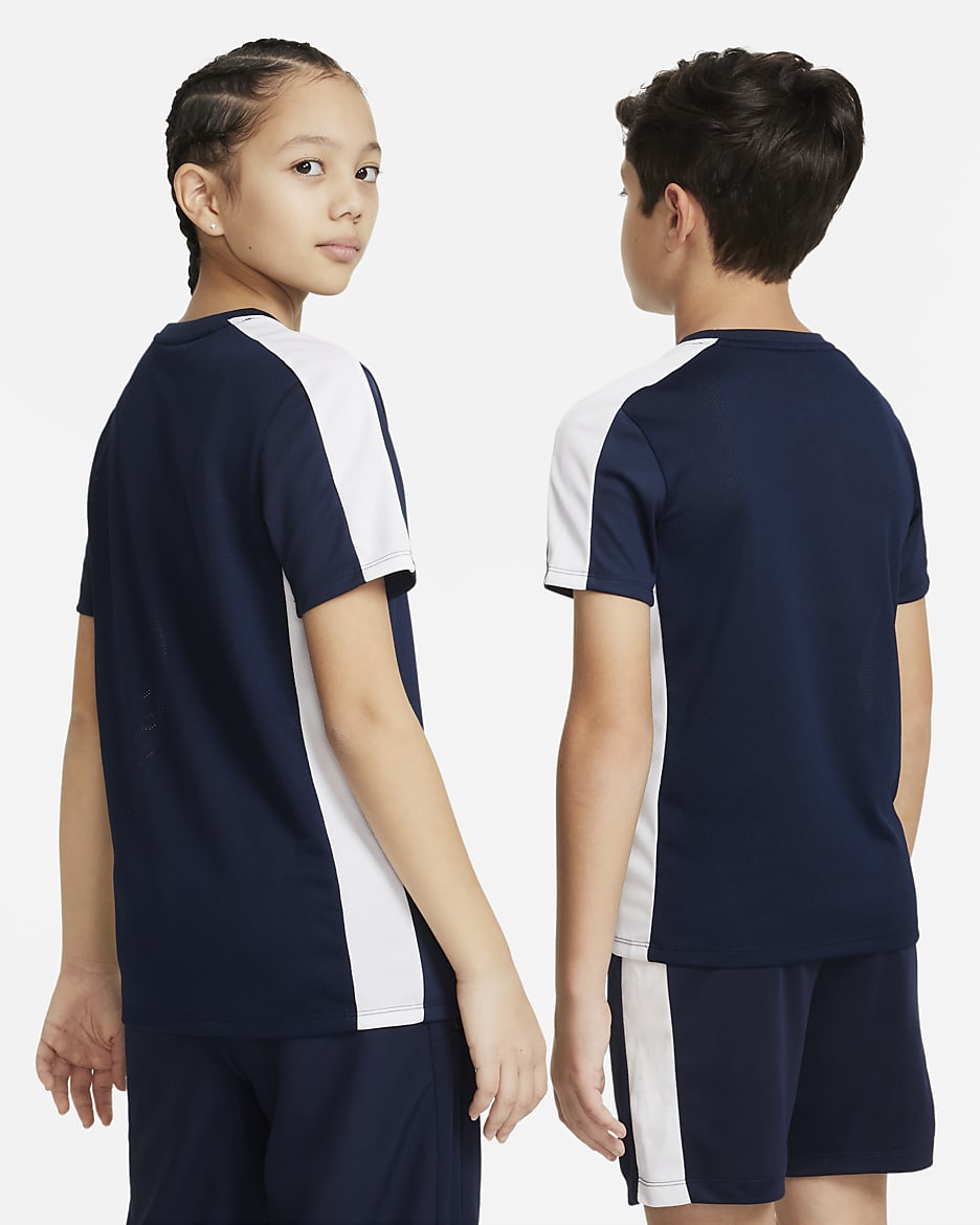 Nike Dri-FIT Academy23 Voetbaltop voor kids - Obsidian/Wit/Wit