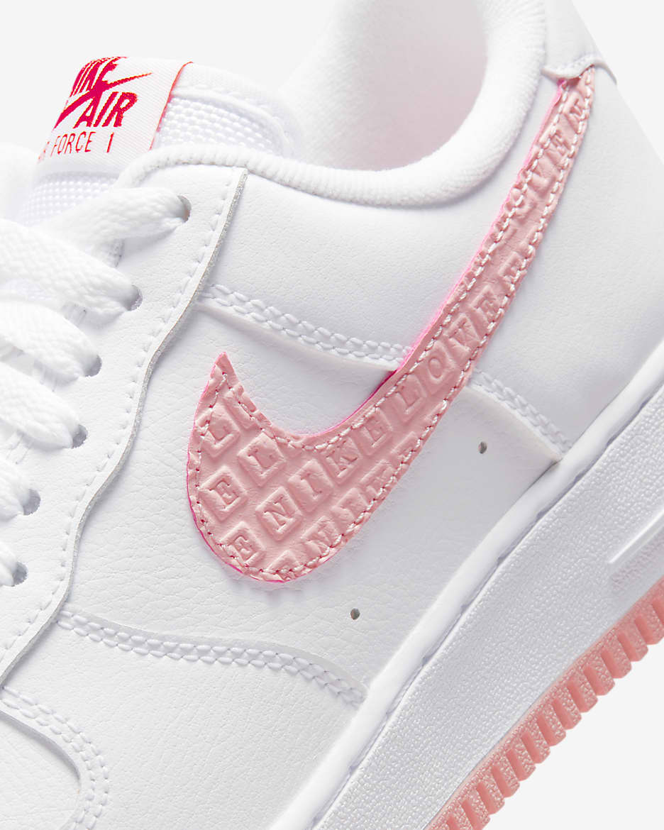 Nike Air Force 1 '07 Women's Shoes - White/University Red/Sail/Atmosphere