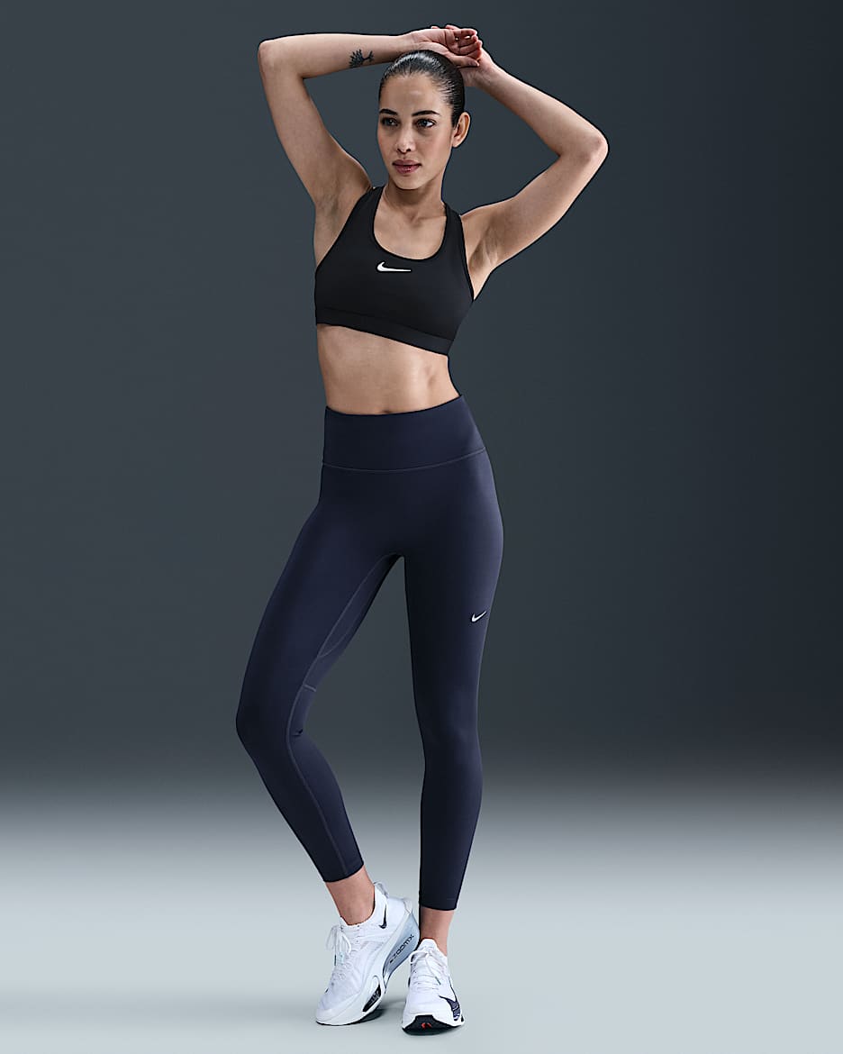 Nike Tempo Lauf-Leggings mit 7/8-Länge und hohem Bund (Damen) - Midnight Navy