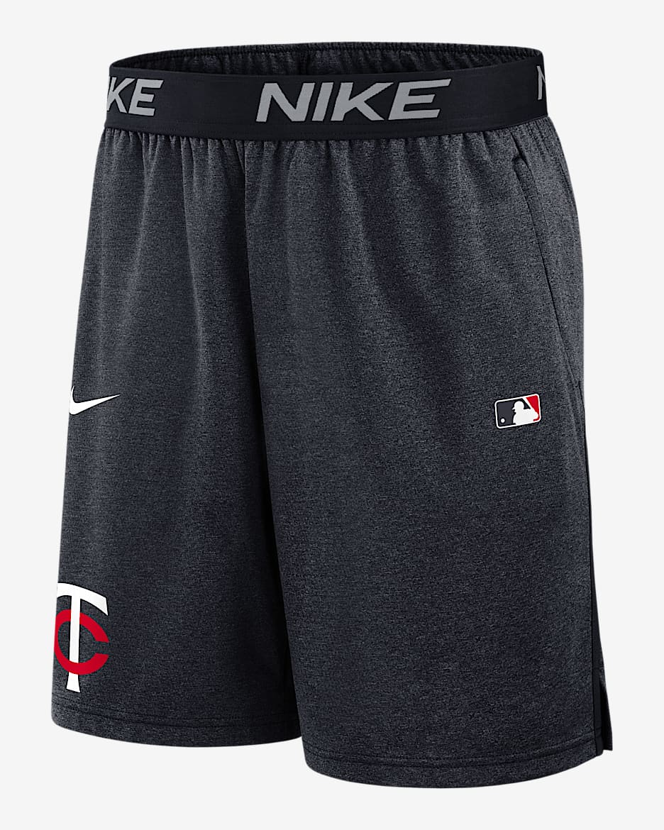 Shorts Nike Dri-FIT de la MLB para hombre Minnesota Twins Authentic Collection - Azul marino