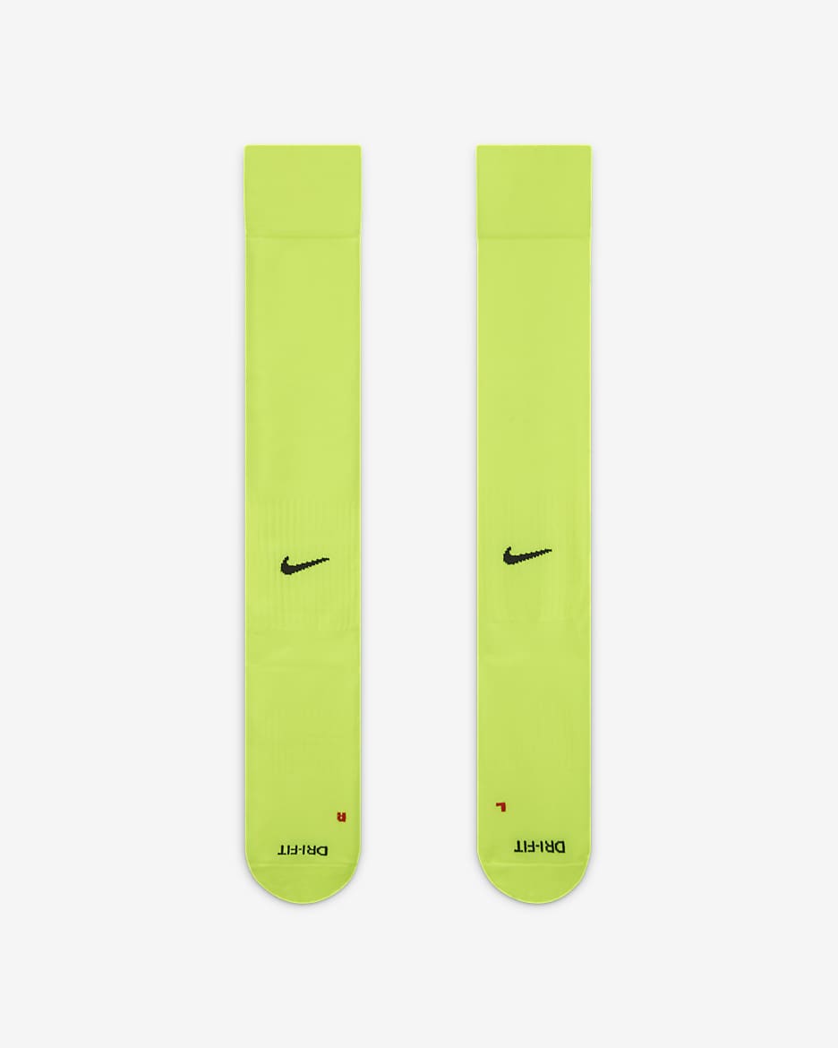 Nike Classic 2 Cushioned Over-the-Calf Socks - Volt/Black