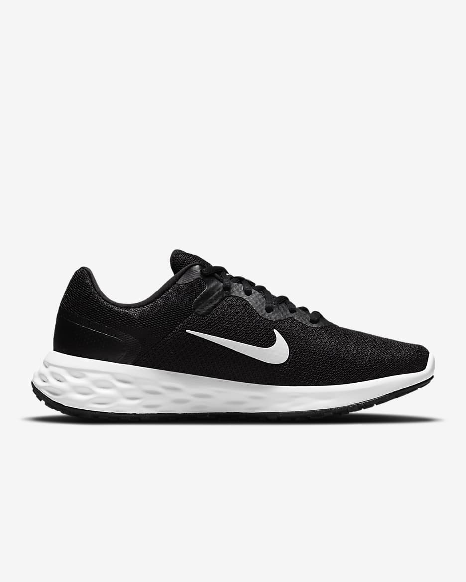 Nike Revolution 6 Men's Road Running Shoes - Black/Iron Grey/White