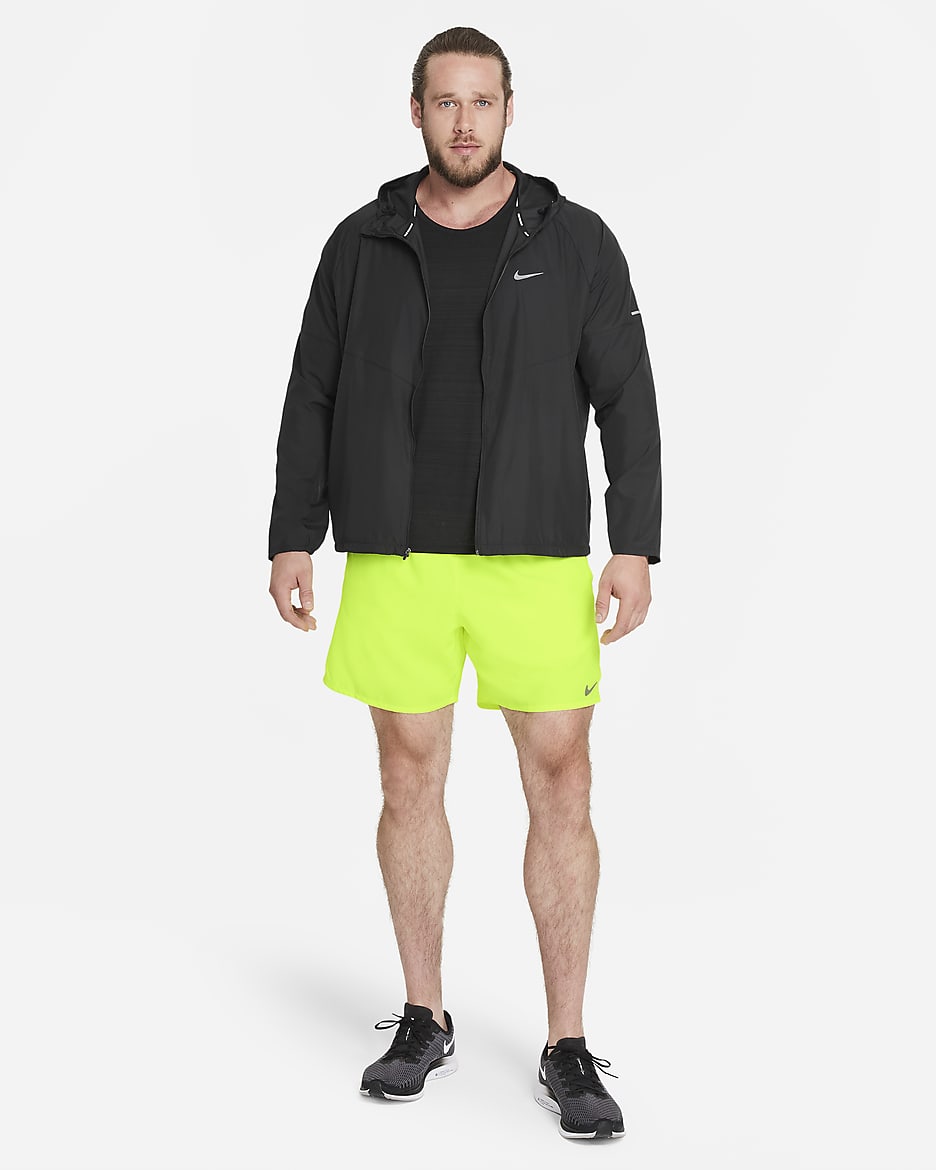 Nike Miler Repel-Laufjacke für Herren - Schwarz/Schwarz