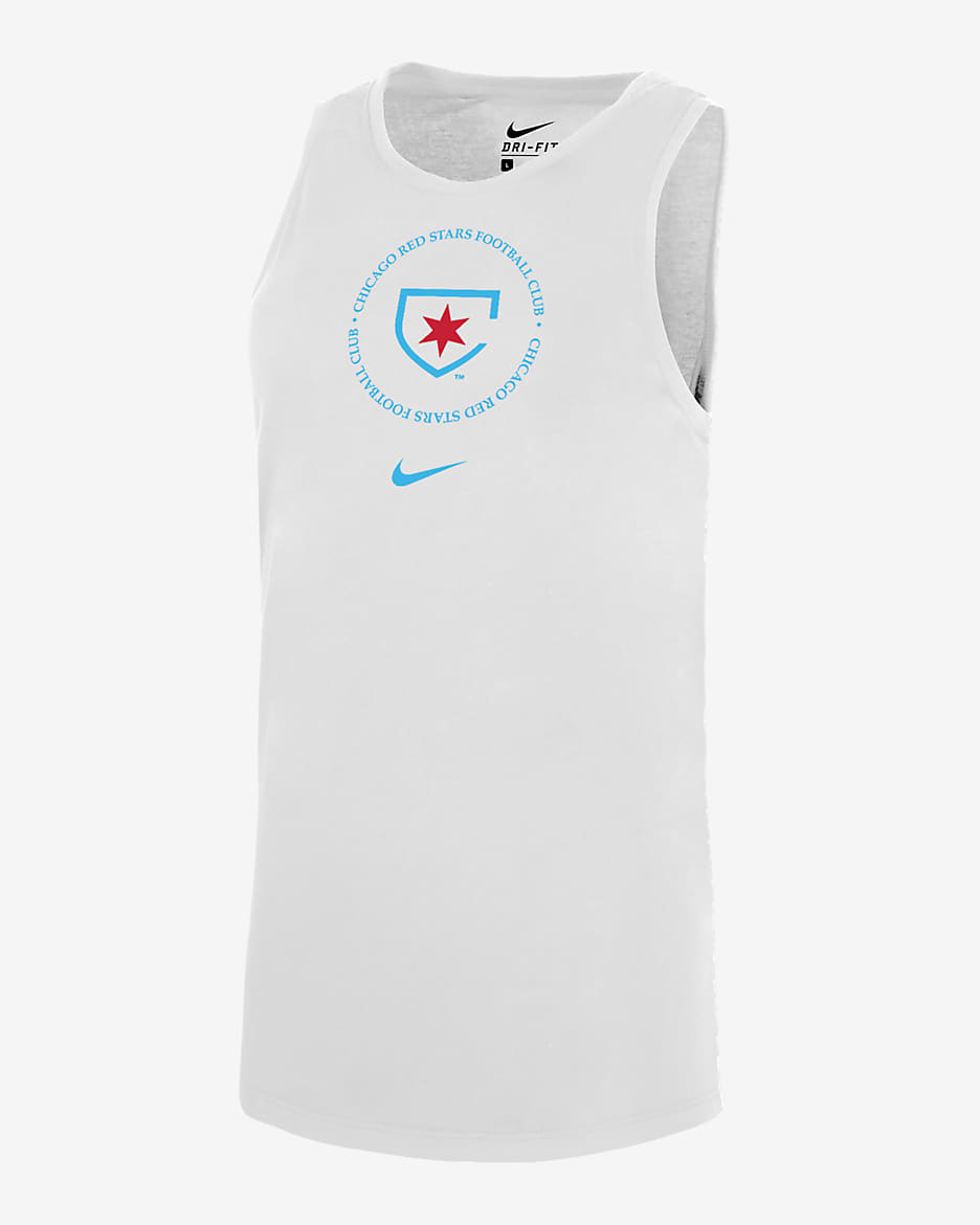 Chicago Red Stars Women's Nike Dri-FIT Soccer Tank Top - White