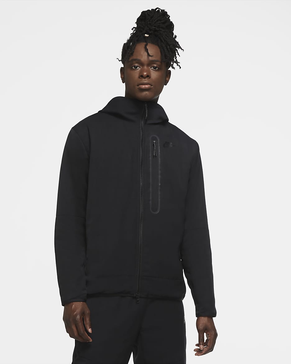 Nike Sportswear Tech Essentials Men's Repel Insulated Hooded Jacket - Black/Black/Black