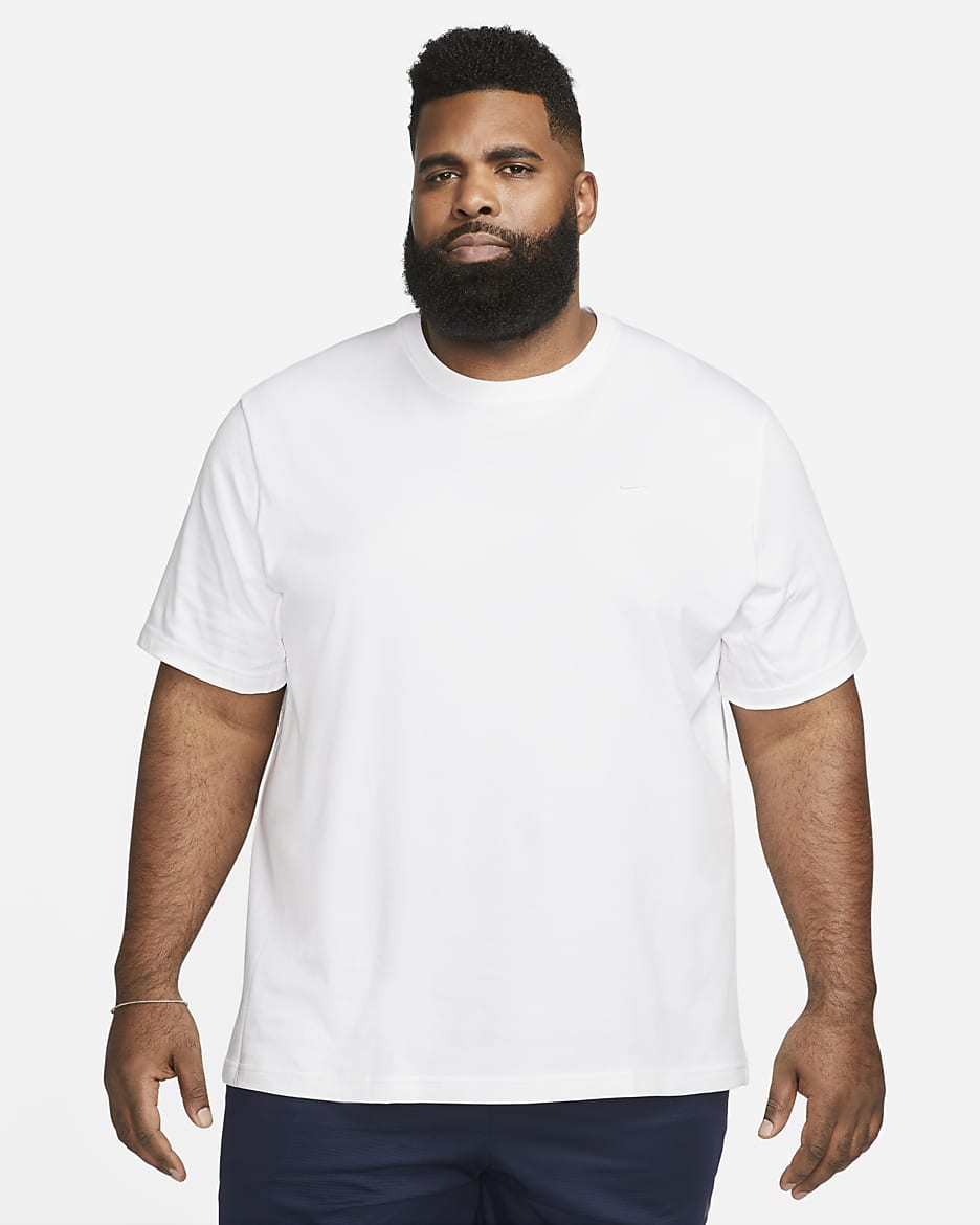 Nike Primary Men's Dri-FIT Short-sleeve Versatile Top - White/White