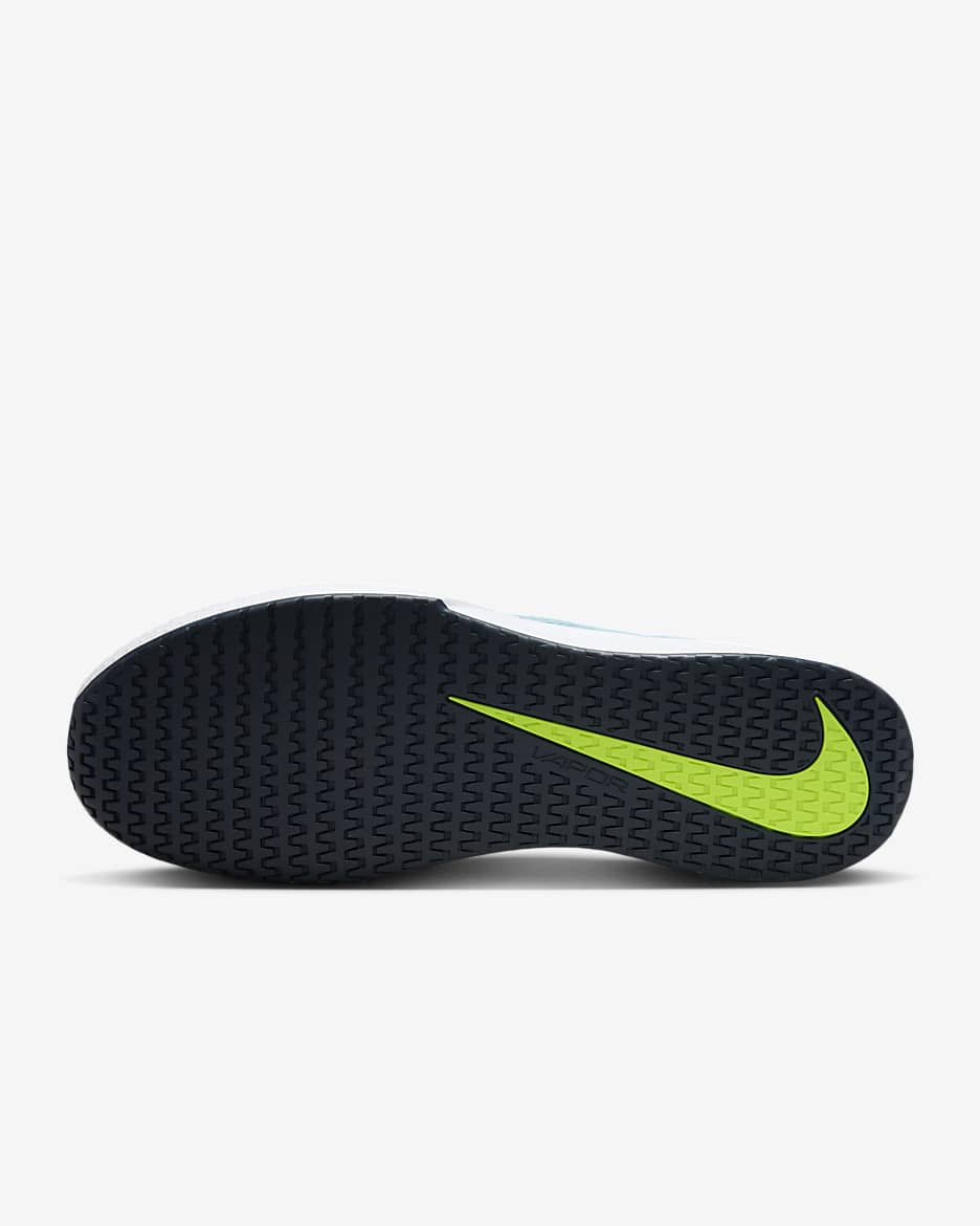 Sapatilhas de ténis para piso duro NikeCourt Vapor Lite 2 para homem - Turquesa Denim/Volt/Armory Navy