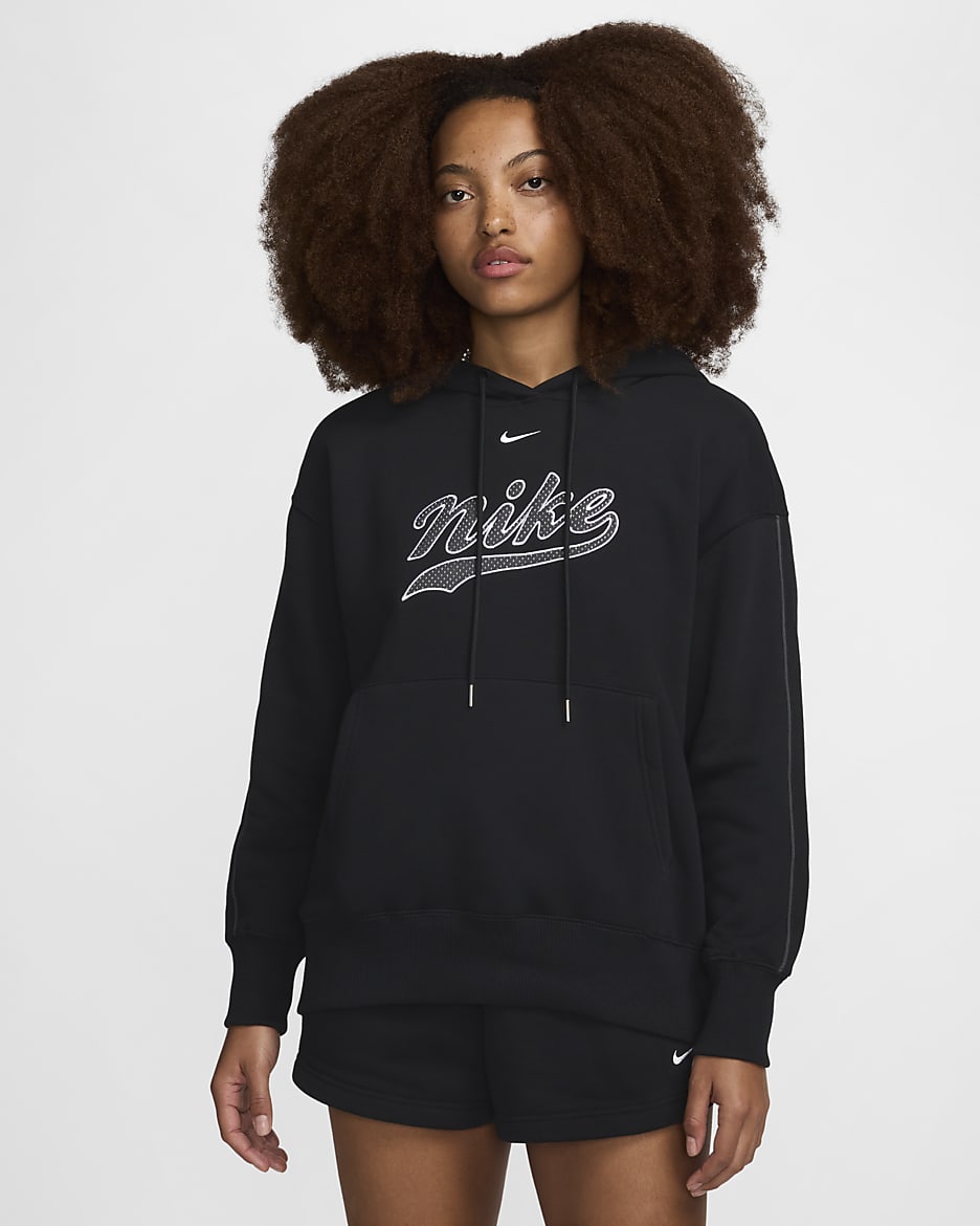 Nike Sportswear Phoenix Fleece hoodie voor dames - Zwart