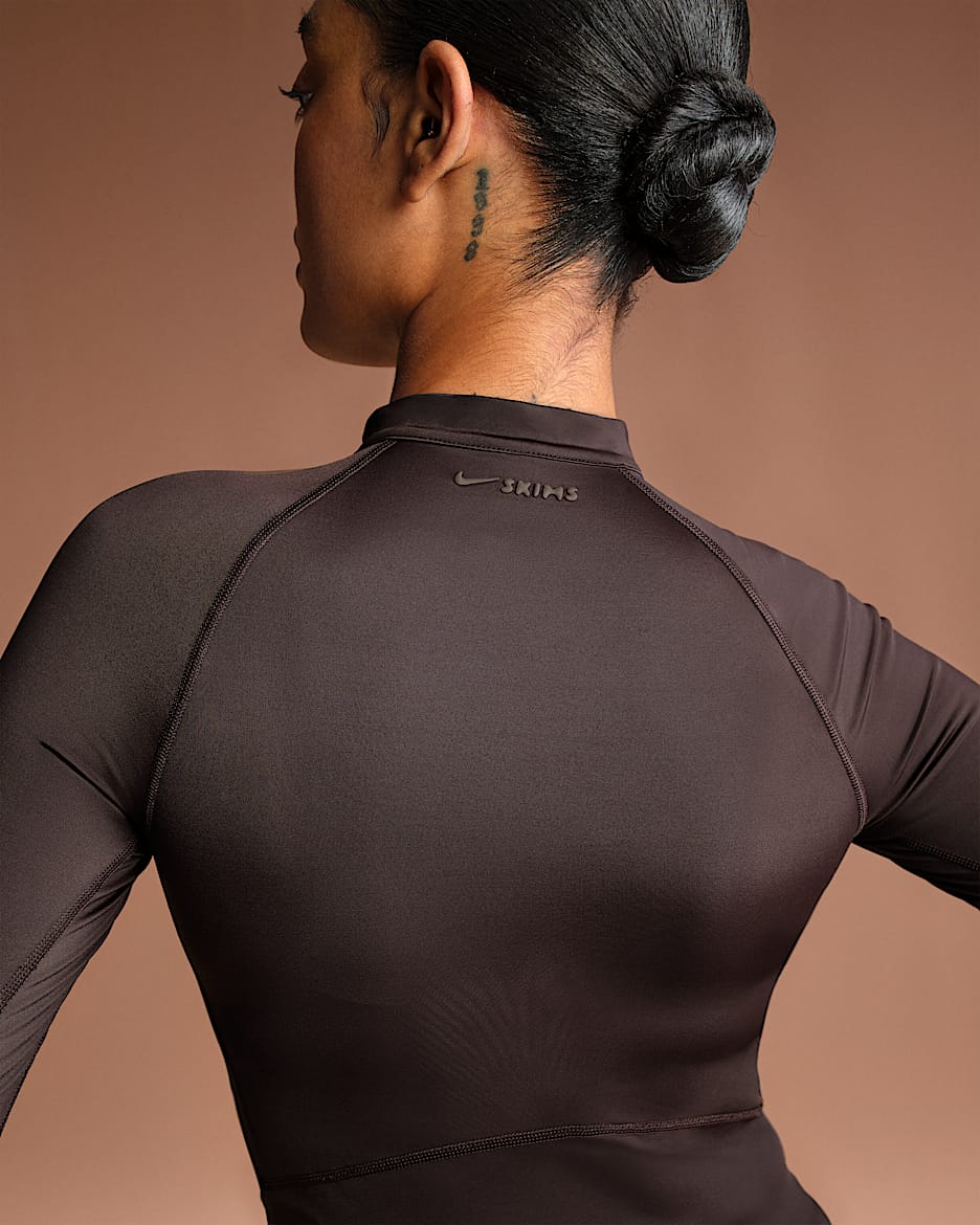 NikeSKIMS Shine Women's Long-Sleeve Half-Zip Top