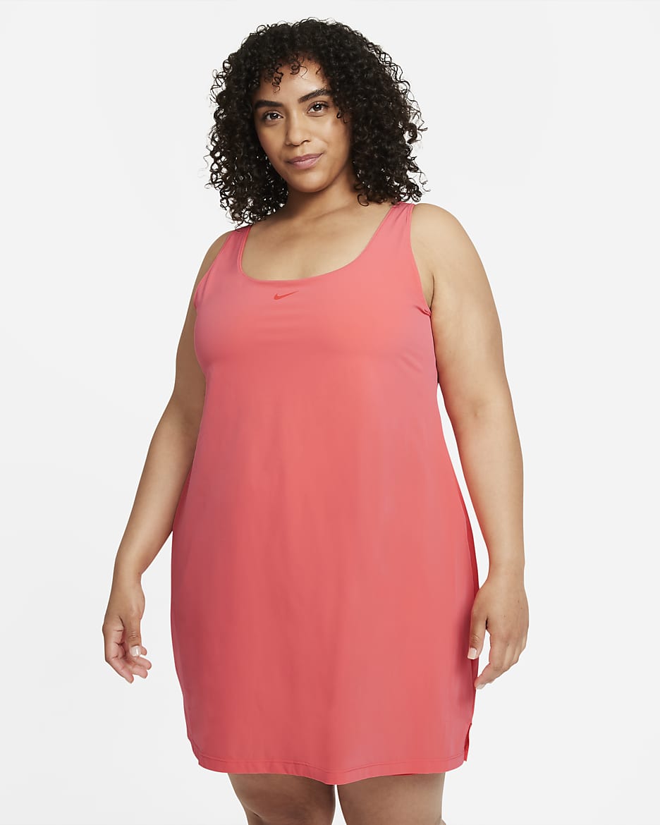 Nike Bliss Luxe Women's Training Dress (Plus Size) - Magic Ember/Clear