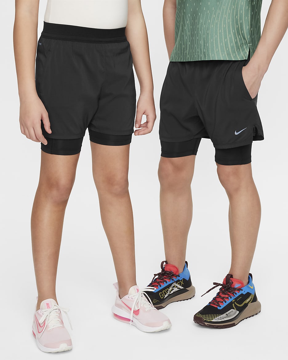 Spodenki treningowe dla dużych dzieci (chłopców) Dri-FIT ADV Nike Multi Tech - Czerń/Czerń/Czerń