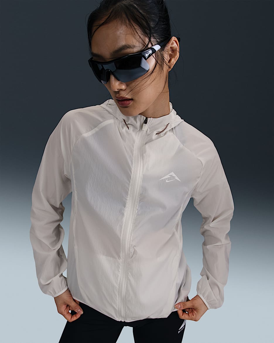 Nike Trail Women's Repel Running Jacket - Phantom/Mink Brown/Black/Summit White