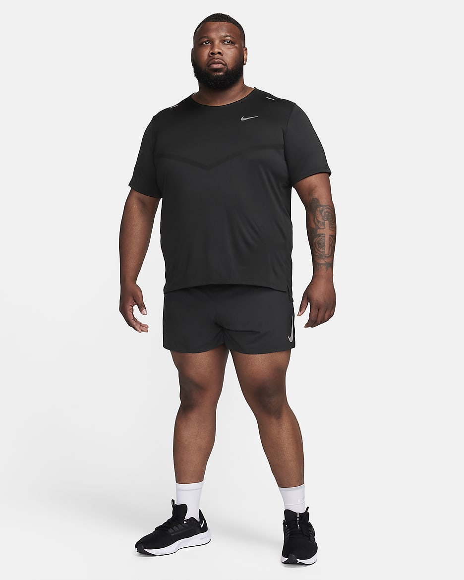 Nike Rise 365 Dri-FIT kortermet løpeoverdel til herre - Svart