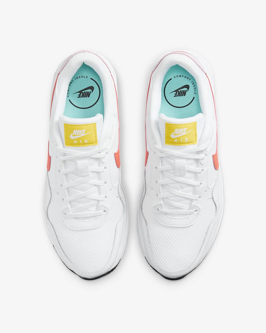 Nike Air Max SC Women's Shoes - White/Pink Foam/Light Laser Orange/Bright Crimson