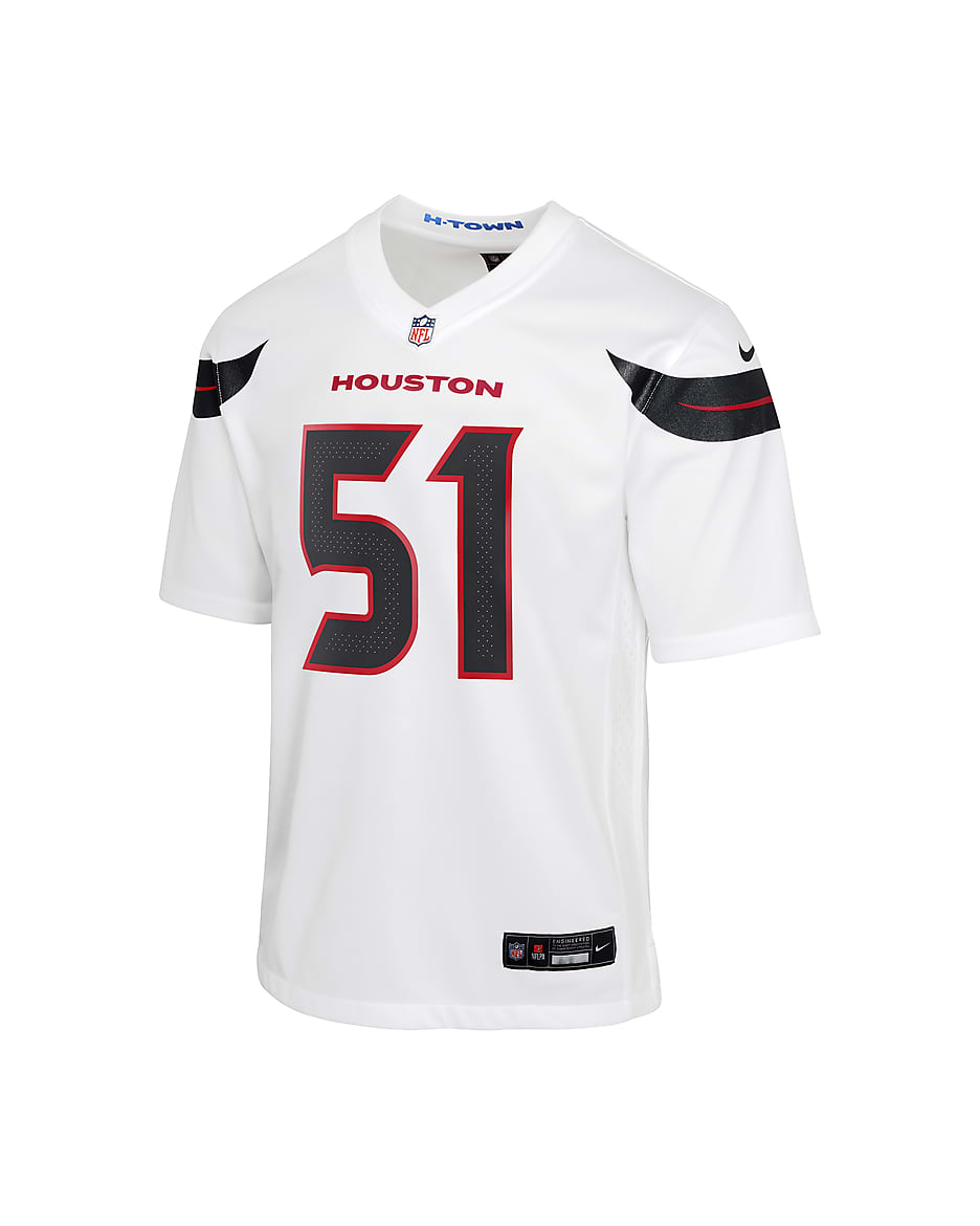 Jersey Nike de la NFL Game para niños talla grande Will Anderson Jr. Houston Texans - Blanco