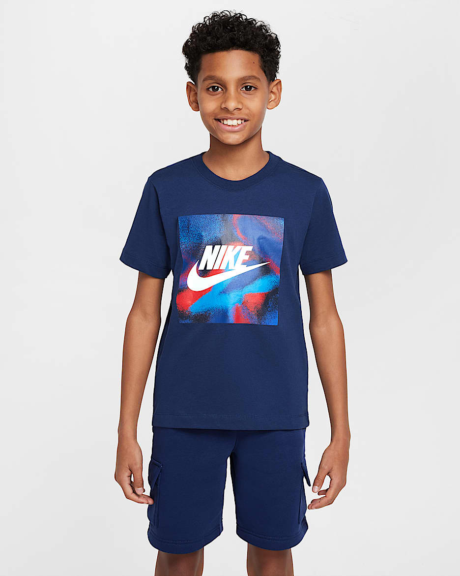 Nike Sportswear 大童 T 恤 - Midnight Navy