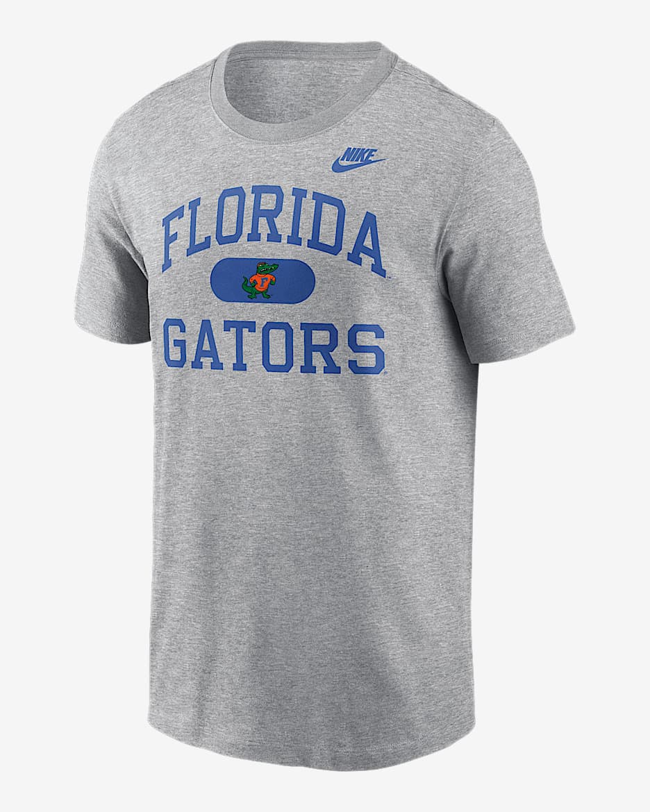 Playera universitaria Nike para hombre Florida Legacy Alma Mater - Gris oscuro jaspeado