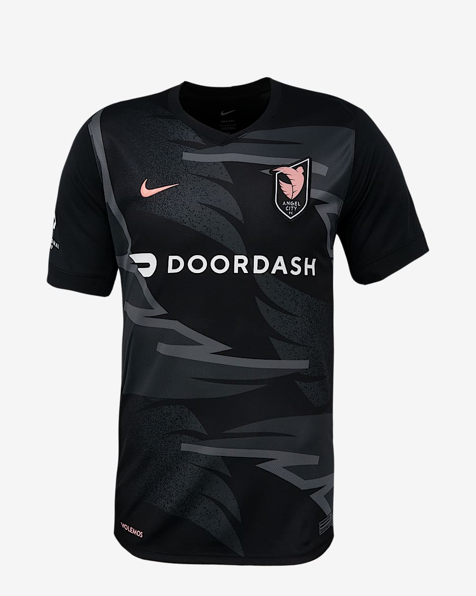 Angel City FC 2025 Stadium Home Men's Nike Dri-FIT NWSL Replica Jersey - Black/Anthracite