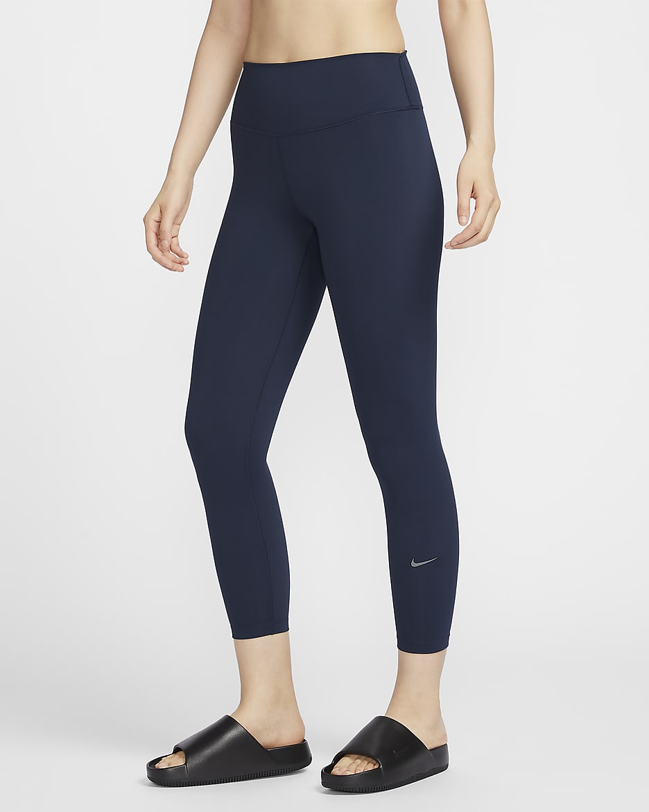 Nike One Women's High-Waisted 7/8 Leggings - Obsidian/Black