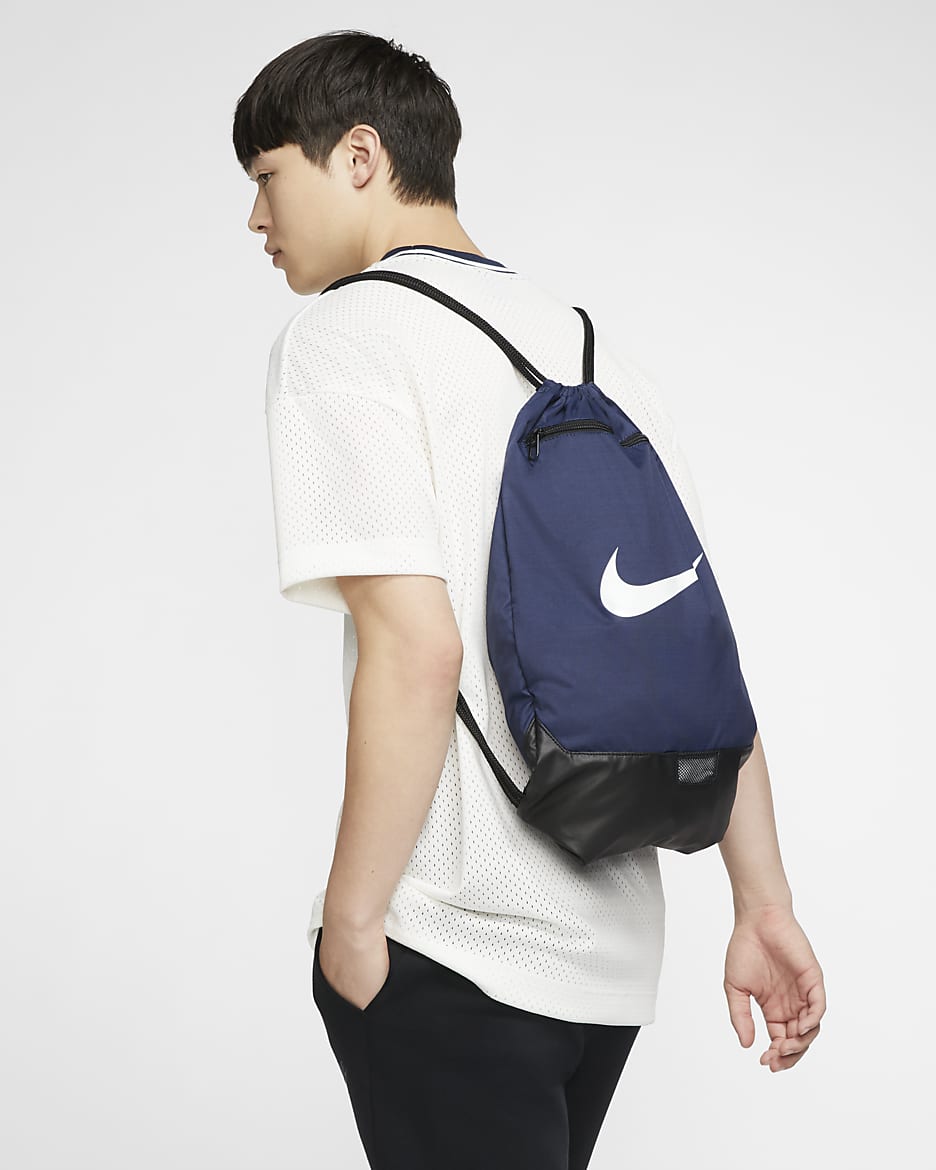 Nike Brasilia Training Gymsack - Midnight Navy/Black/White
