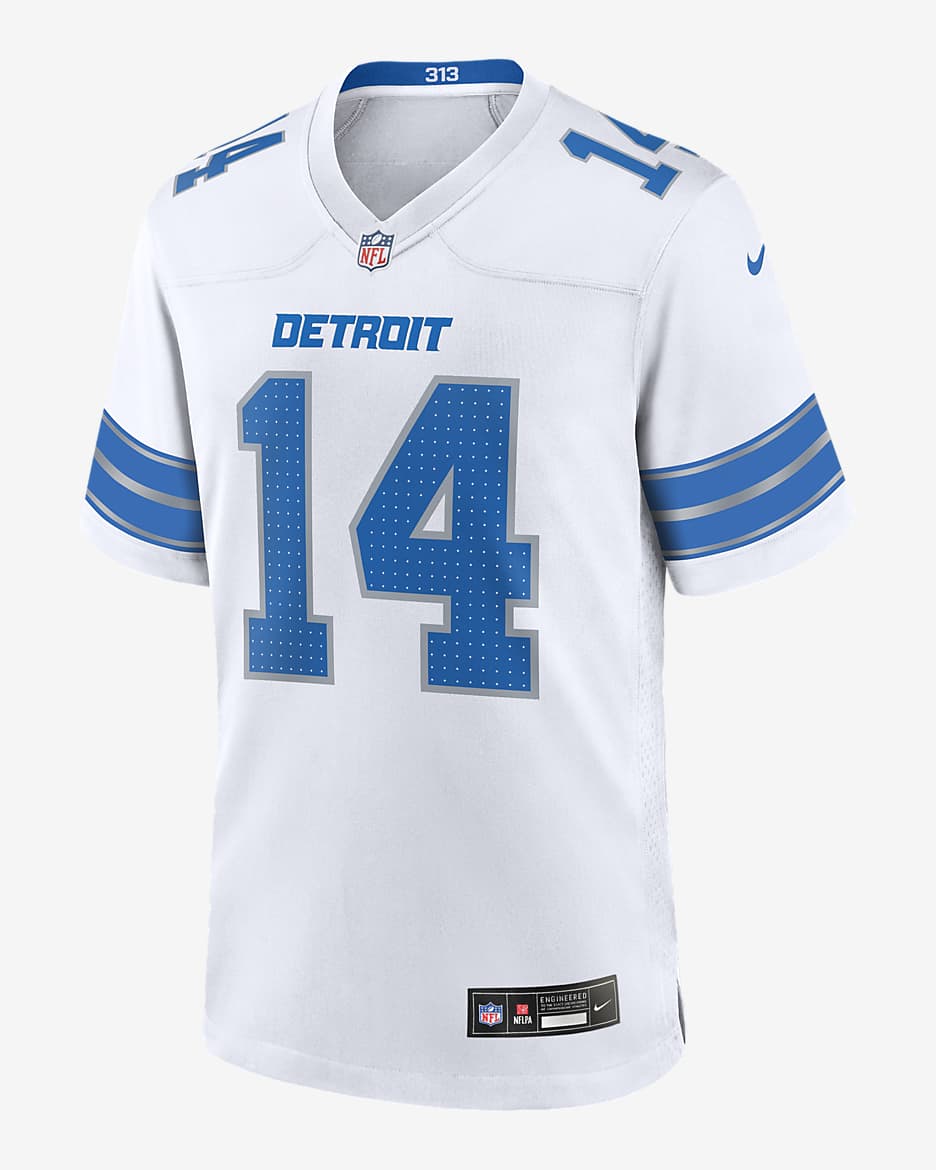 Amon-Ra St. Brown Detroit Lions Men's Nike NFL Game Football Jersey - White