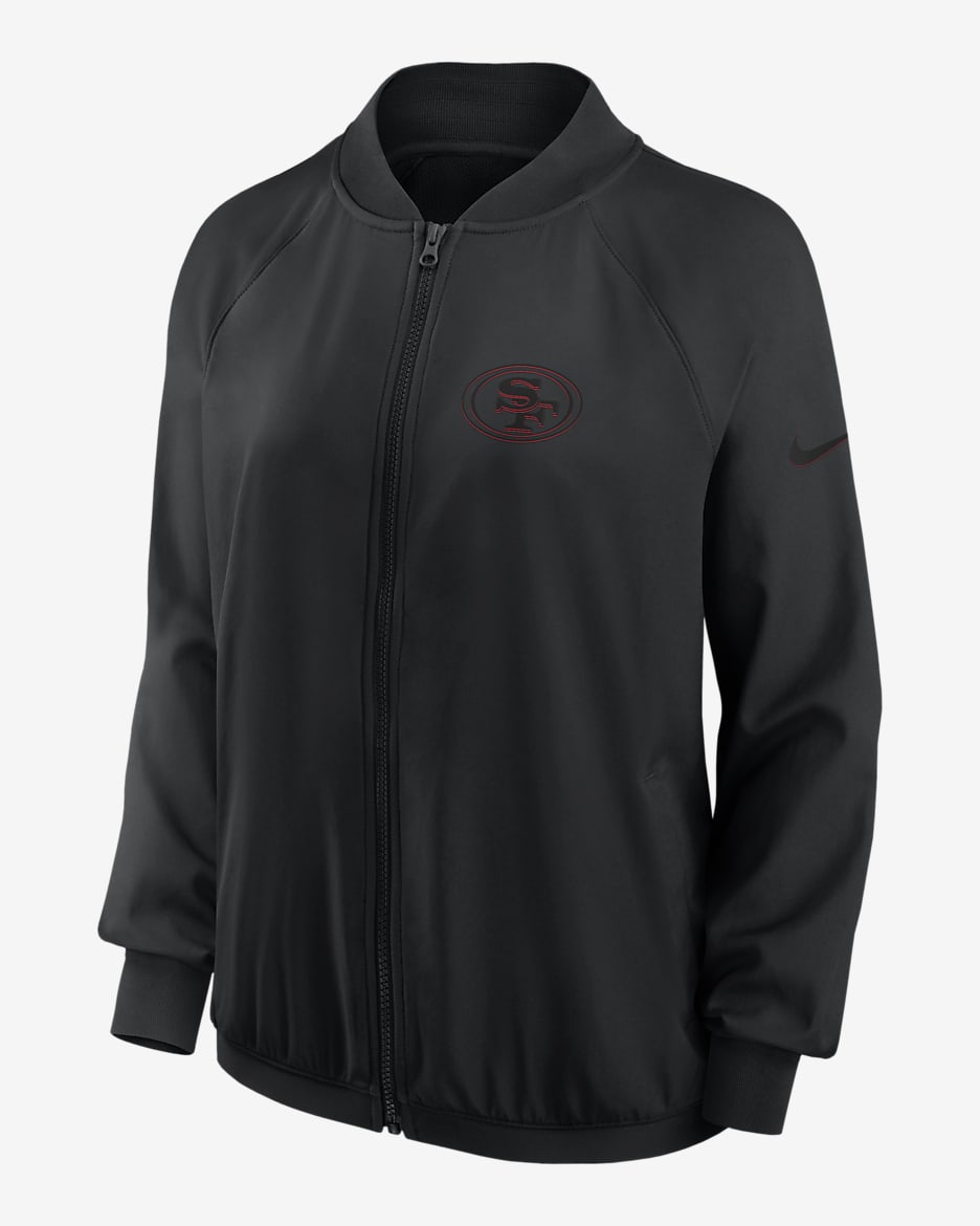 San Francisco 49ers Women's Nike Dri-FIT NFL Full-Zip Jacket - Black