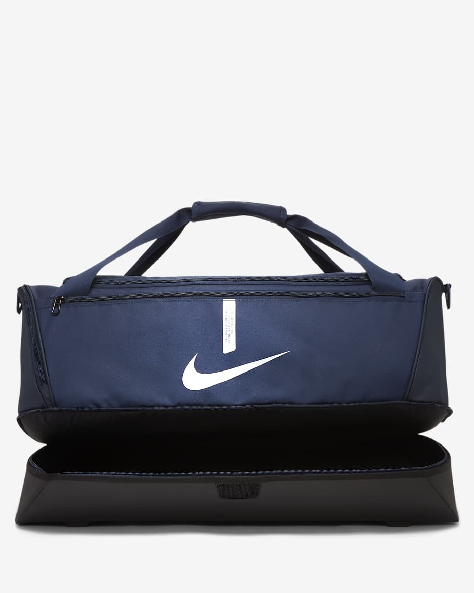 Nike Academy Team Football Hardcase Duffel Bag (Large, 59L) - Midnight Navy/Black/White
