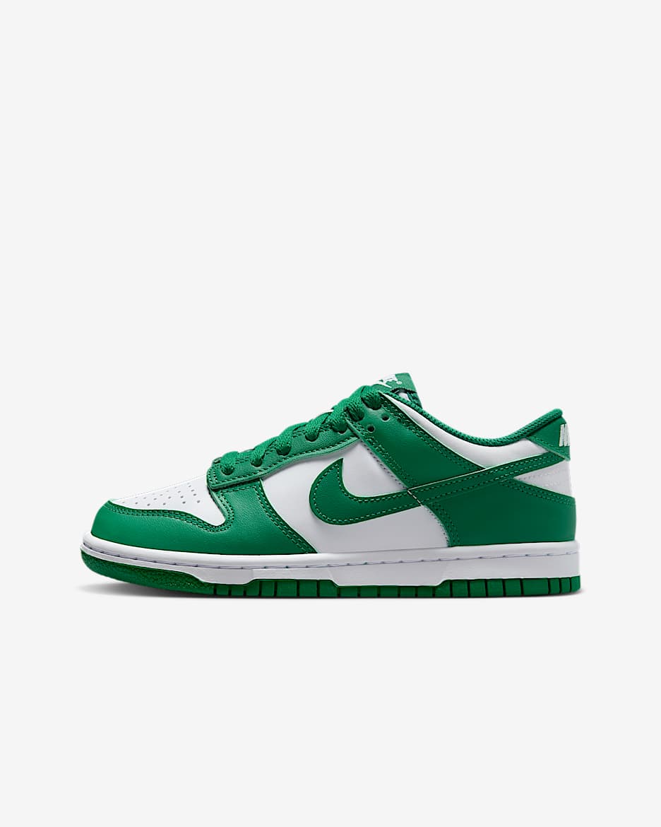 Nike Dunk Low Schuh für ältere Kinder - Weiß/Malachite