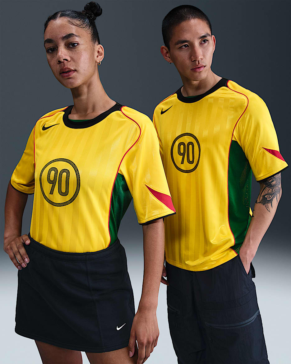 Nike Total 90 Men's Dri-FIT Soccer Jersey - Tour Yellow/Black/Sport Red/Black