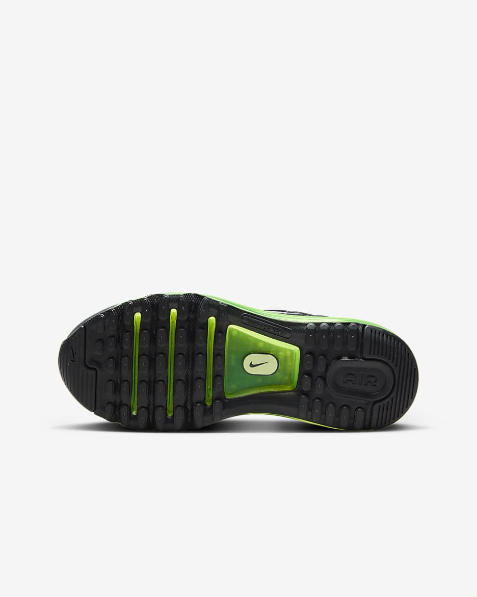 Nike Air Max 2013 Big Kids' Shoes - Black/Volt/Metallic Silver