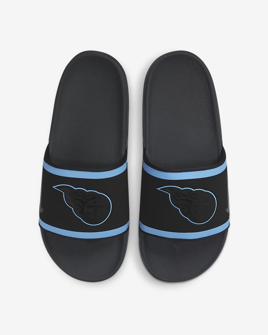 Nike Offcourt (NFL Tennessee Titans) Slide - Black/Coast/College Navy/Anthracite