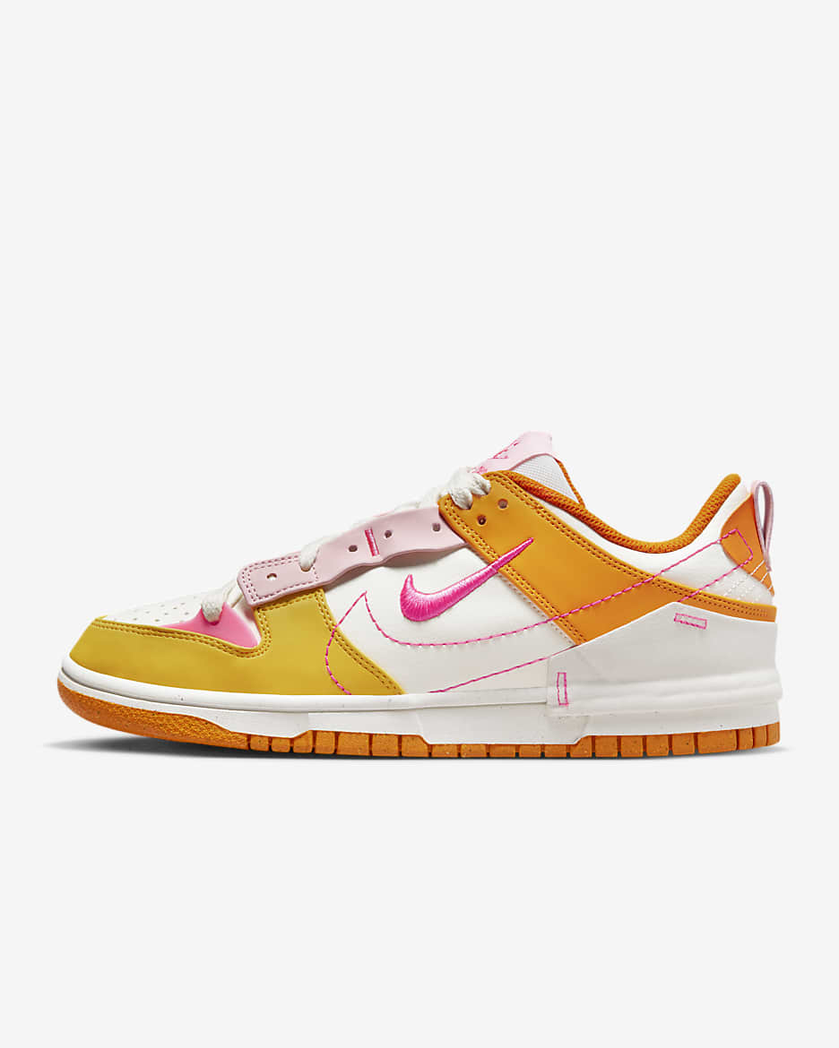 Nike Dunk Low Disrupt 2 Women's Shoes - Sail/Solar Flare/Medium Soft Pink/Hyper Pink
