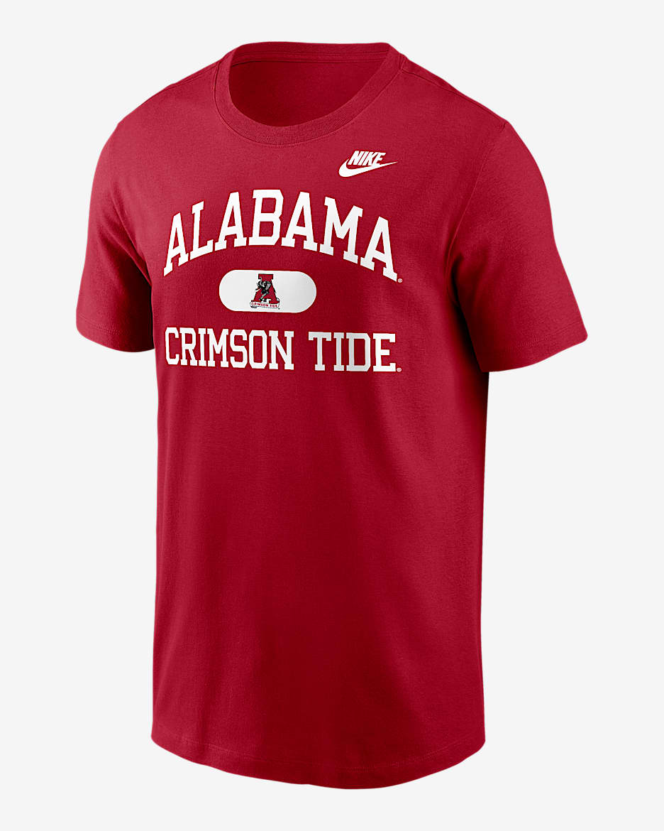 Playera universitaria Nike para hombre Alabama Legacy Alma Mater - Carmesí
