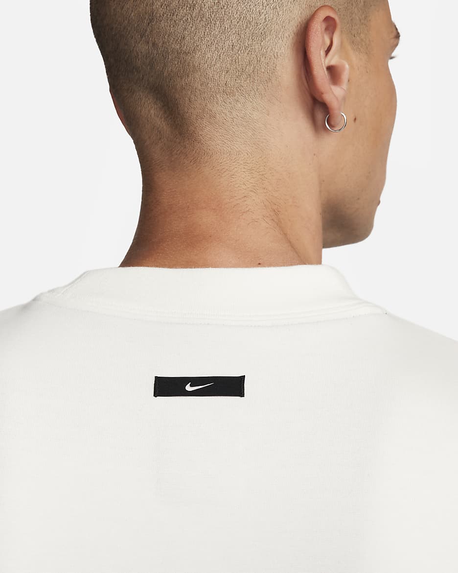 Sweat oversize à manches courtes Nike Sportswear Tech Fleece Reimagined pour homme - Sail