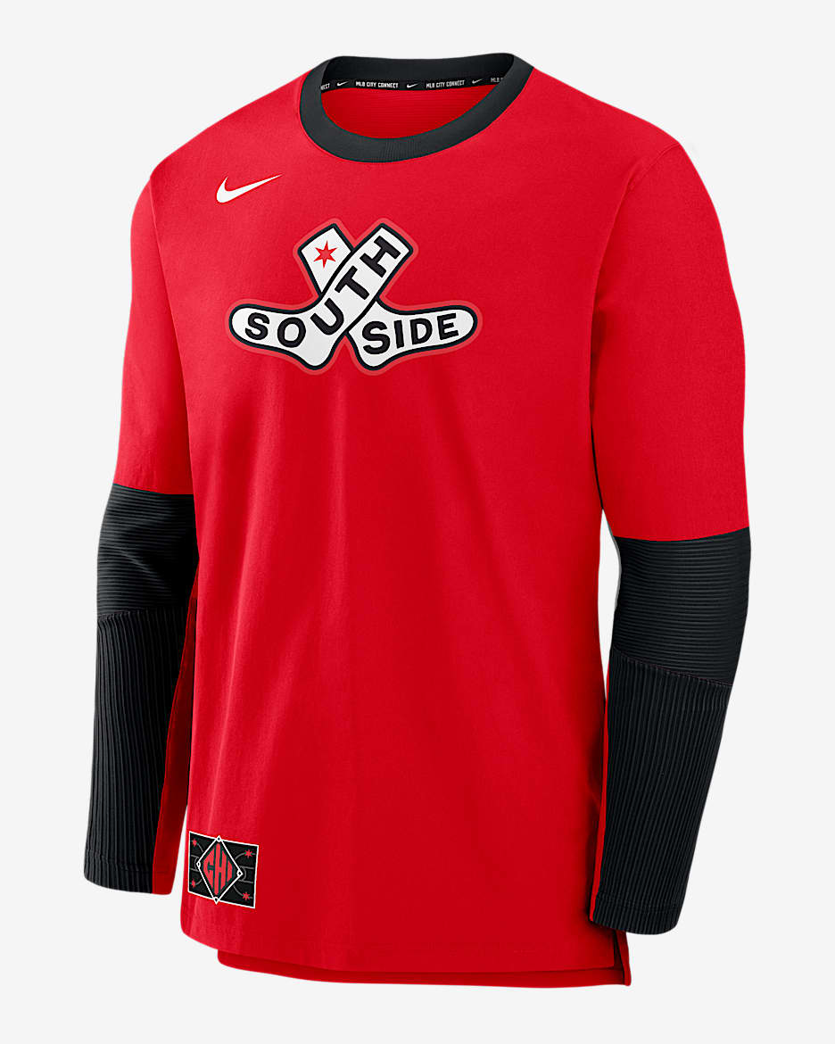 Chicago White Sox Authentic Collection City Connect Player Men's Nike Dri-FIT MLB Pullover Jacket - Red