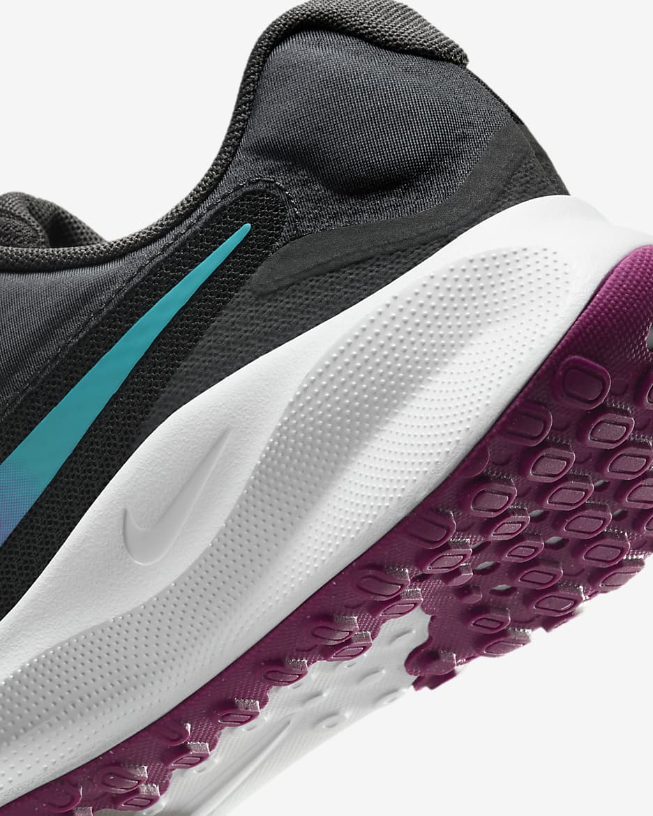 Nike Revolution 7 Women's Road Running Shoes - Dark Smoke Grey/Hyper Violet/White/Dusty Cactus