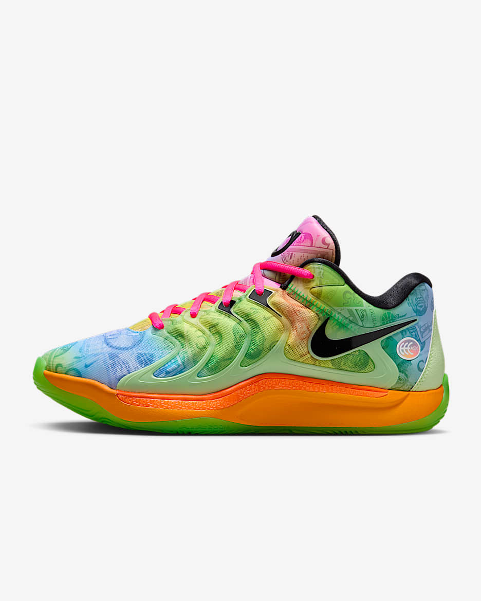 KD17 Basketball Shoes - Barely Volt/Hyper Pink/Total Orange/Baltic Blue